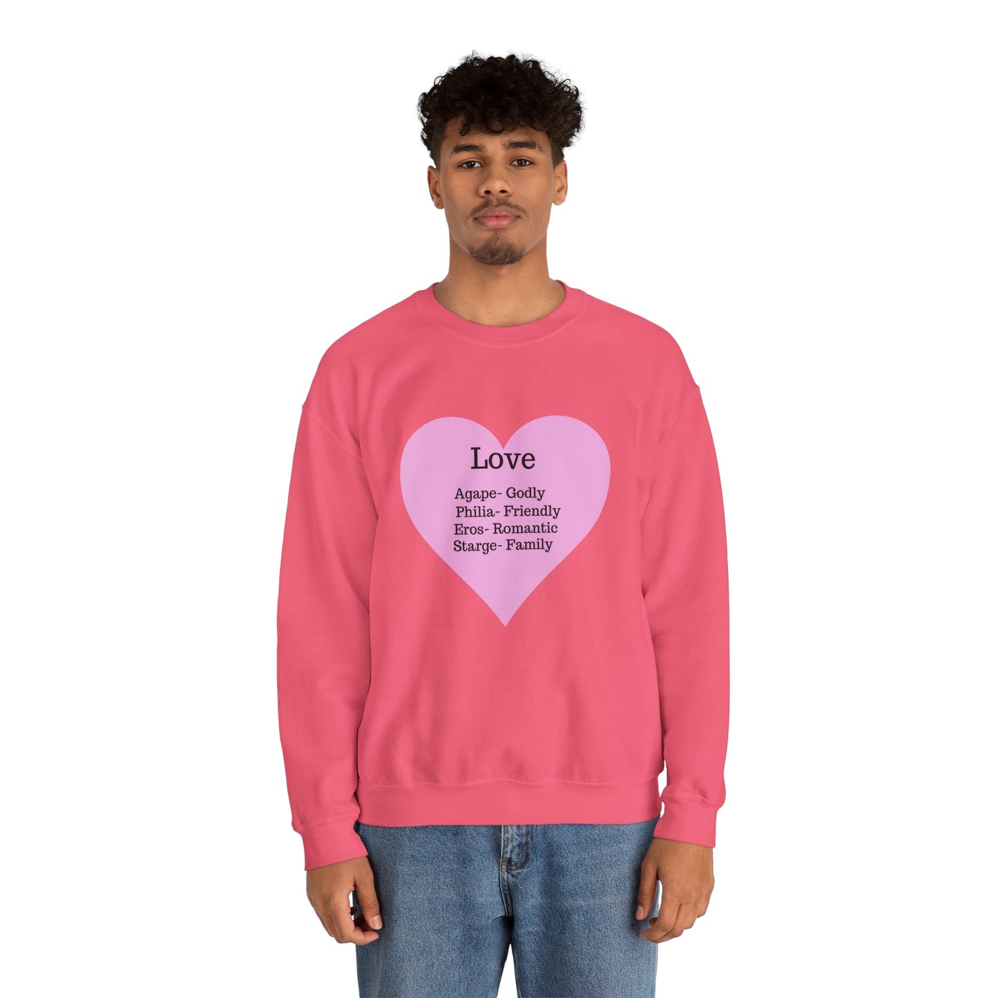 Types of Love Heart Unisex Sweatshirt