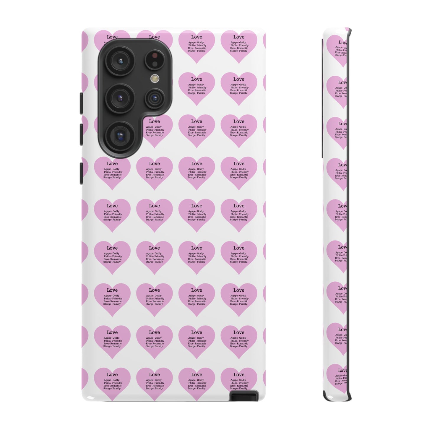Hearts-A-Flutter Phone Case (Samsung)(White)
