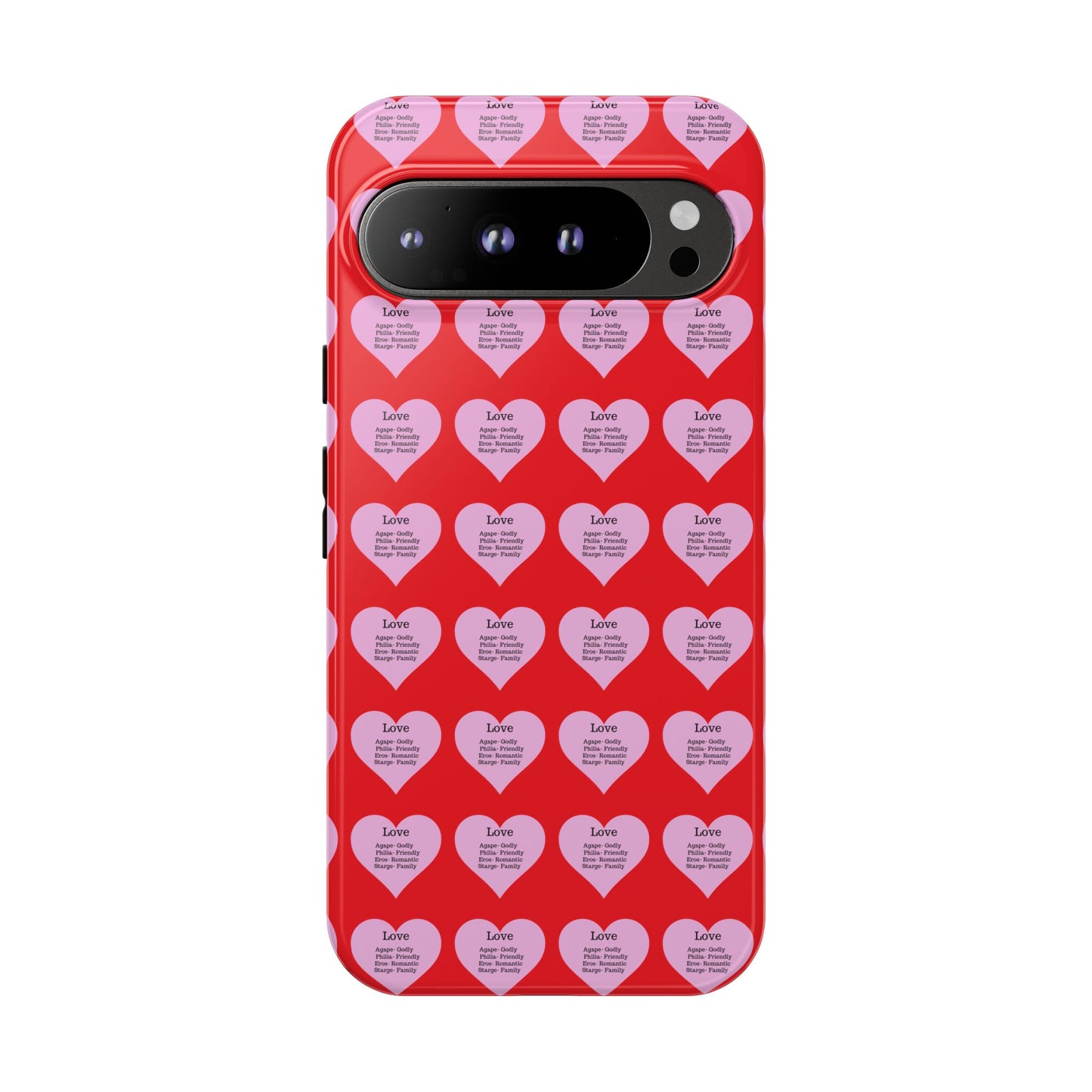 Hearts-A-Flutter Phone Case (iPhone, Google Pixel)(Red)