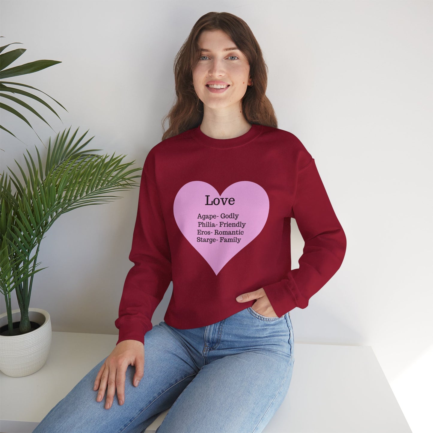 Types of Love Heart Unisex Sweatshirt