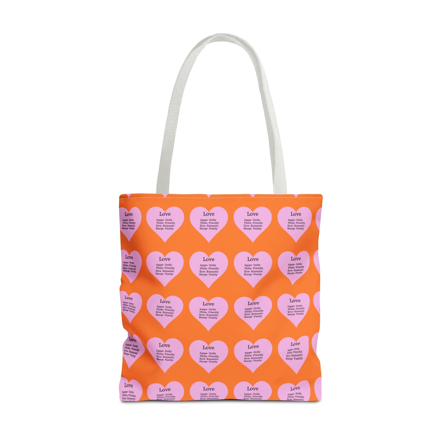 Pink Hearts Tote Bag (Crusta)