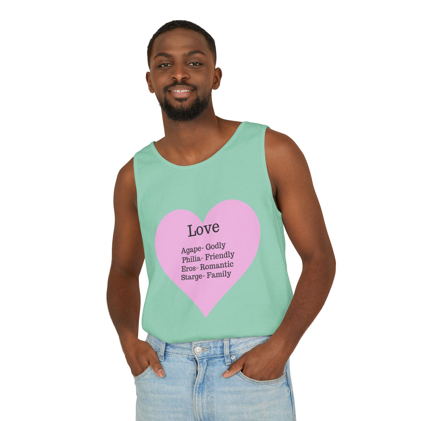 Unisex "Love" Definitions Garment-Dyed Tank Top