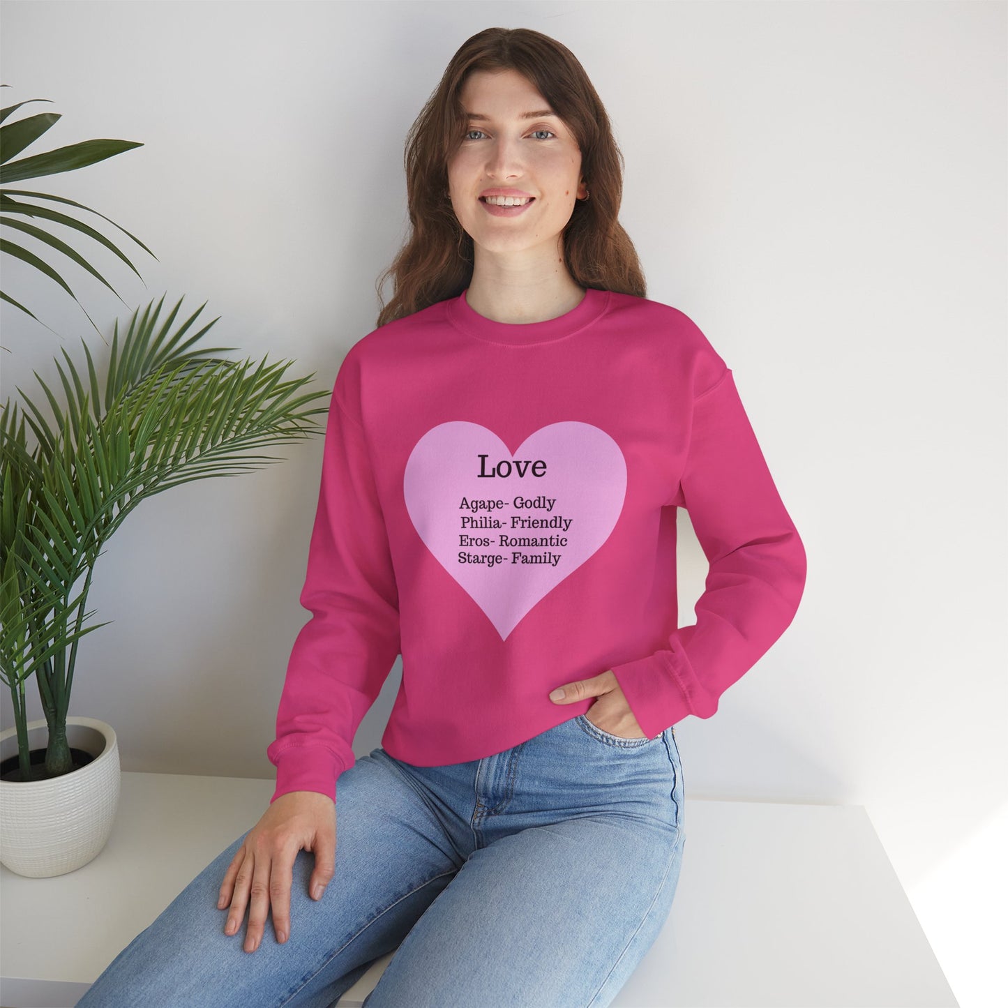 Types of Love Heart Unisex Sweatshirt