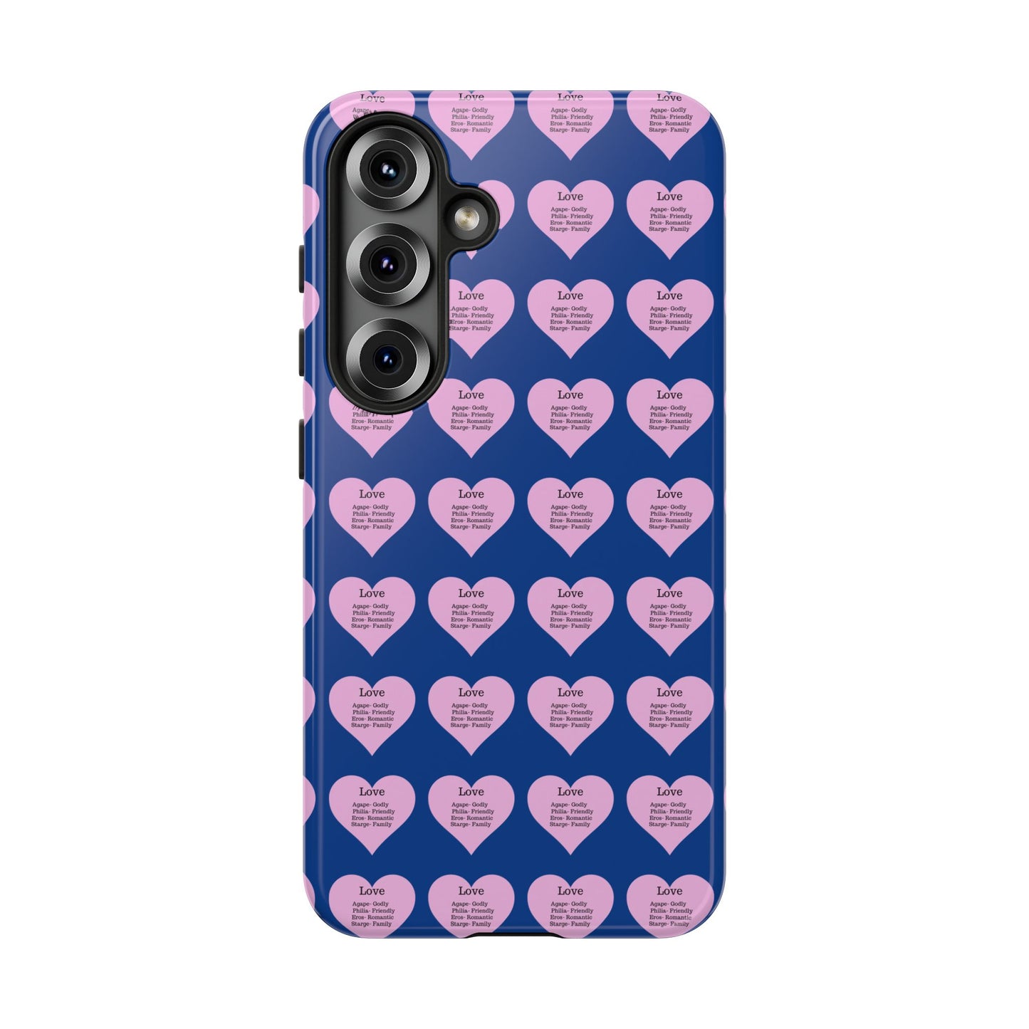 Hearts-A-Flutter Phone Case (Samsung)(Dark blue)