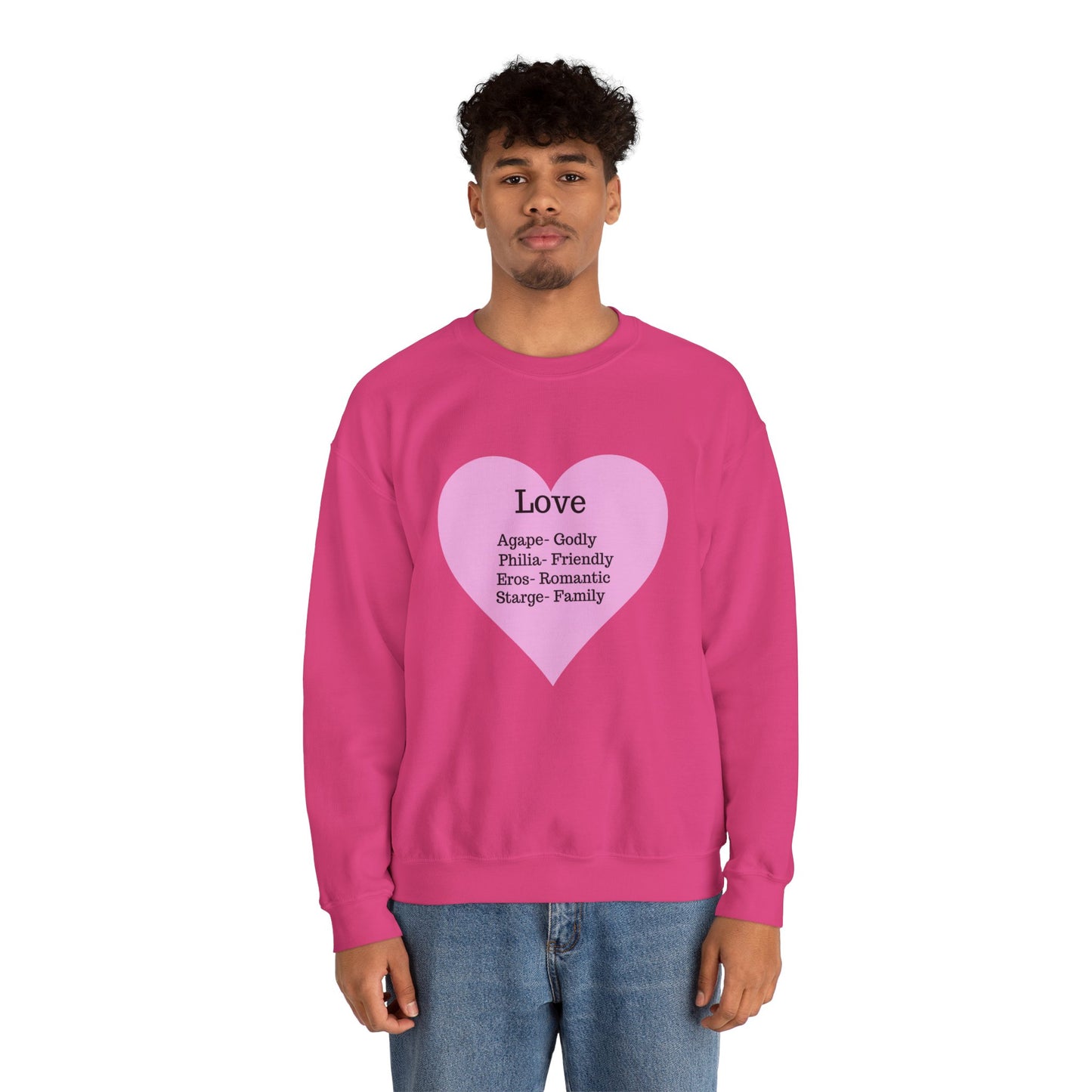 Types of Love Heart Unisex Sweatshirt