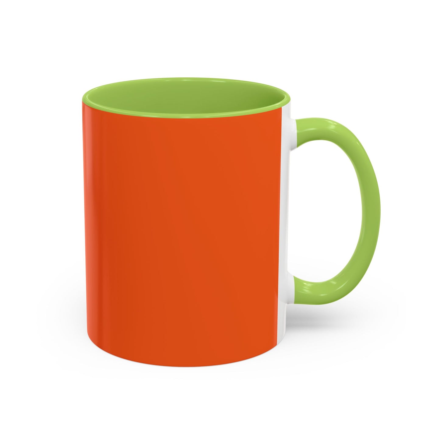 Charming Heart Accent Coffee Mug (Orange)
