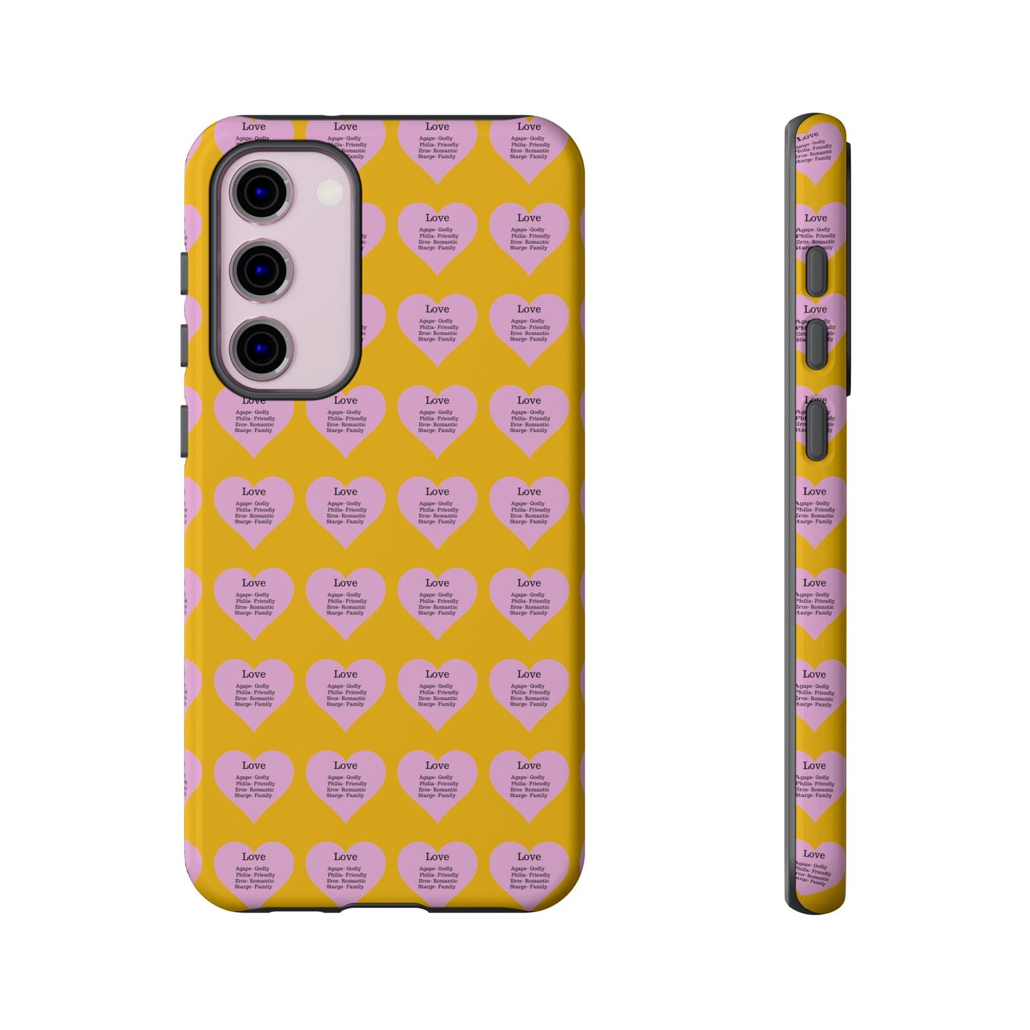 Hearts-A-Flutter Phone Case (Samsung)(Yellow)