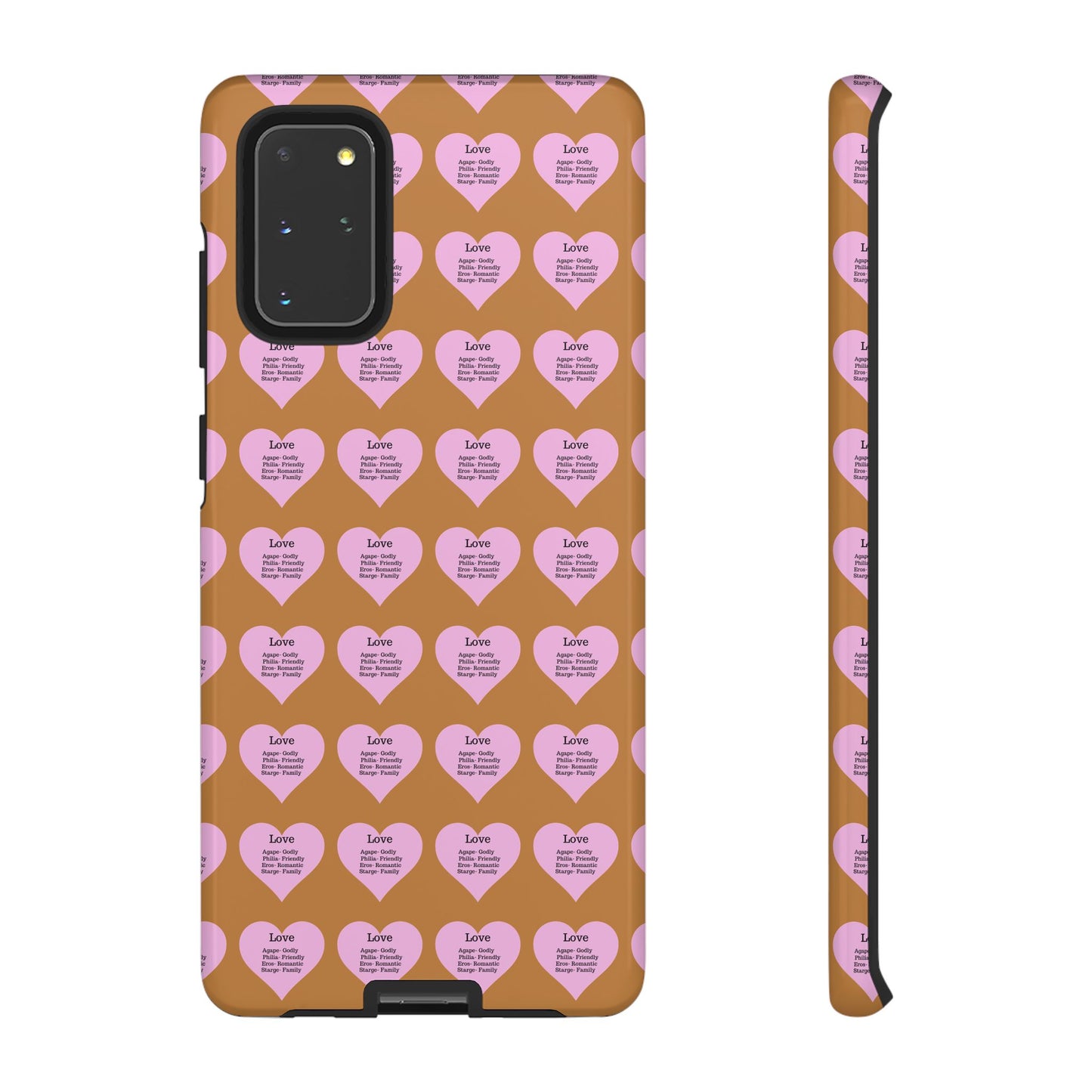Hearts-A-Flutter Phone Case (Samsung)(Light brown)