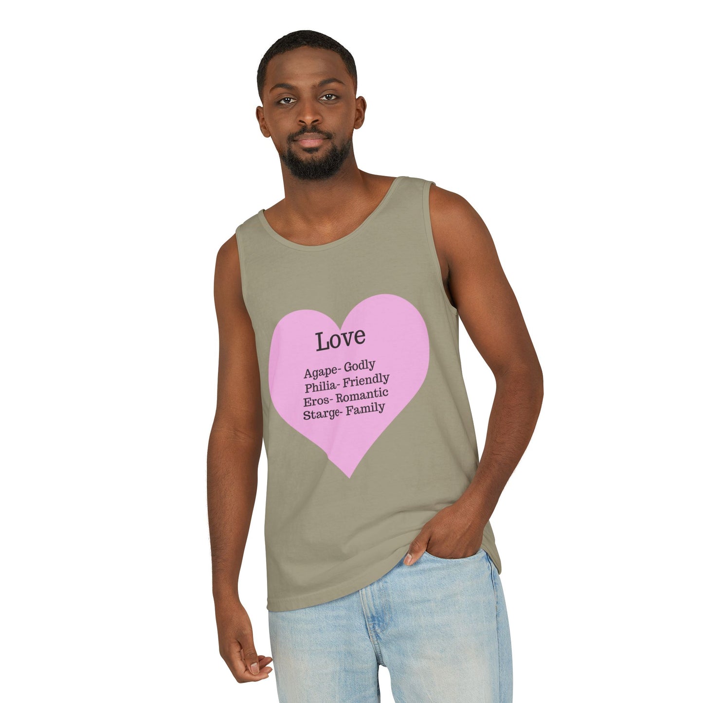 Unisex "Love" Definitions Garment-Dyed Tank Top