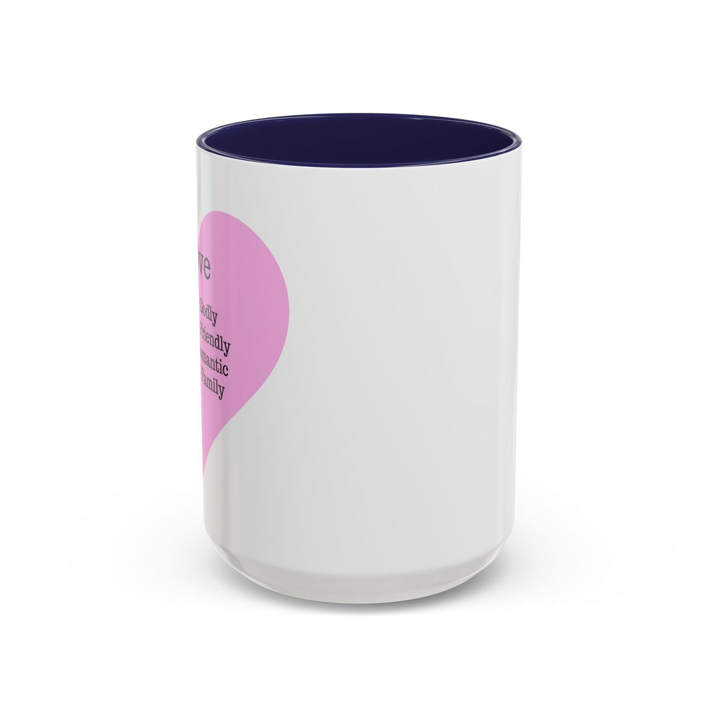Charming Heart Accent Coffee Mug (White)