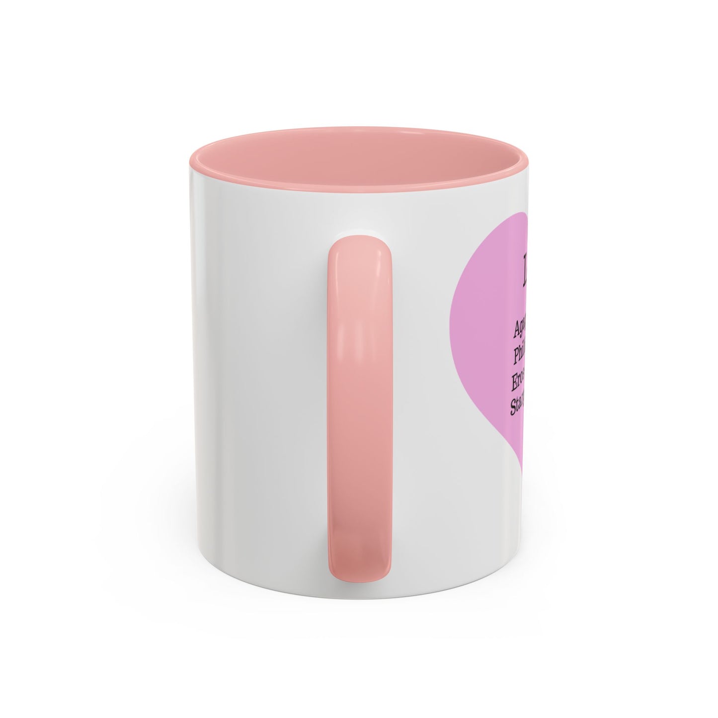 Charming Heart Accent Coffee Mug (White)