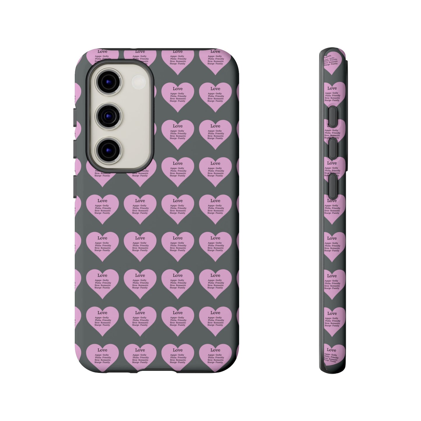 Hearts-A-Flutter Phone Case (Samsung)(Dark grey)