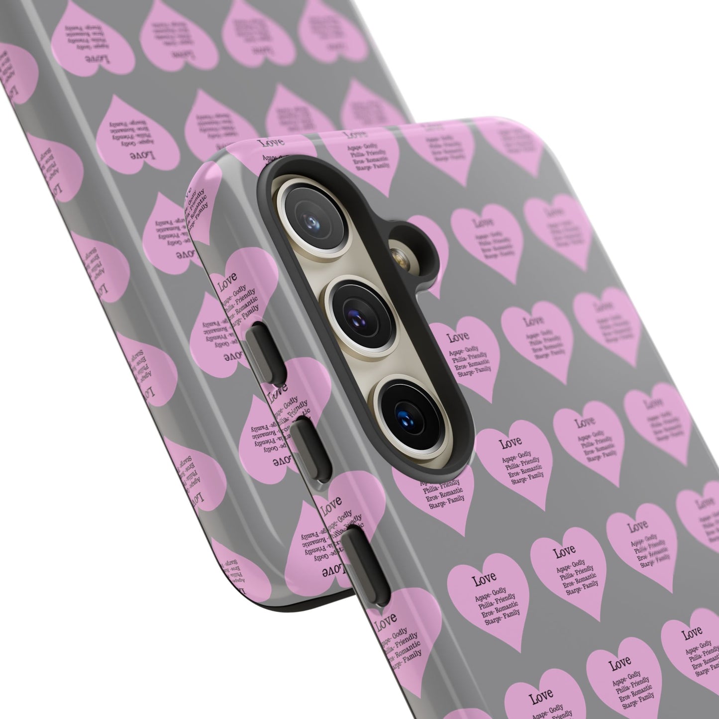 Hearts-A-Flutter Phone Case (Samsung)(Grey)