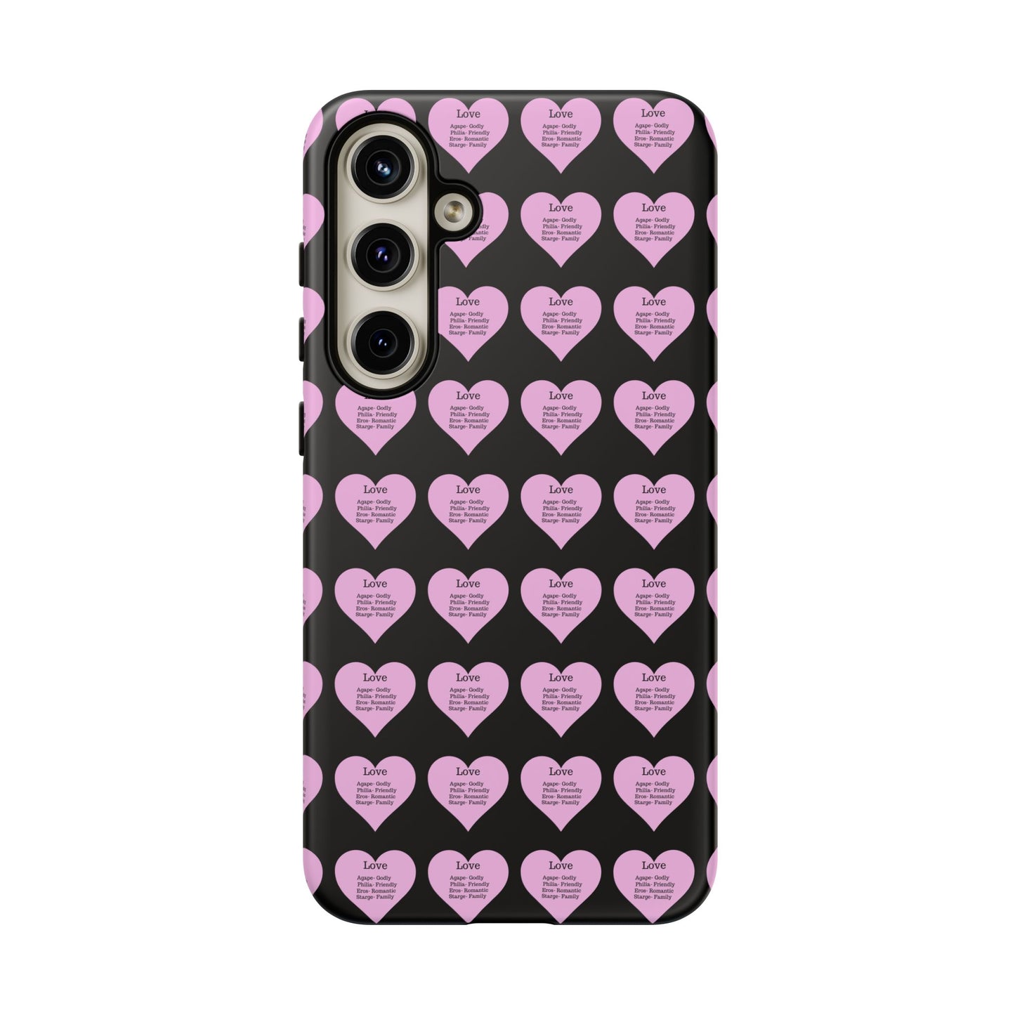 Hearts-A-Flutter Phone Case (Samsung)(Black)
