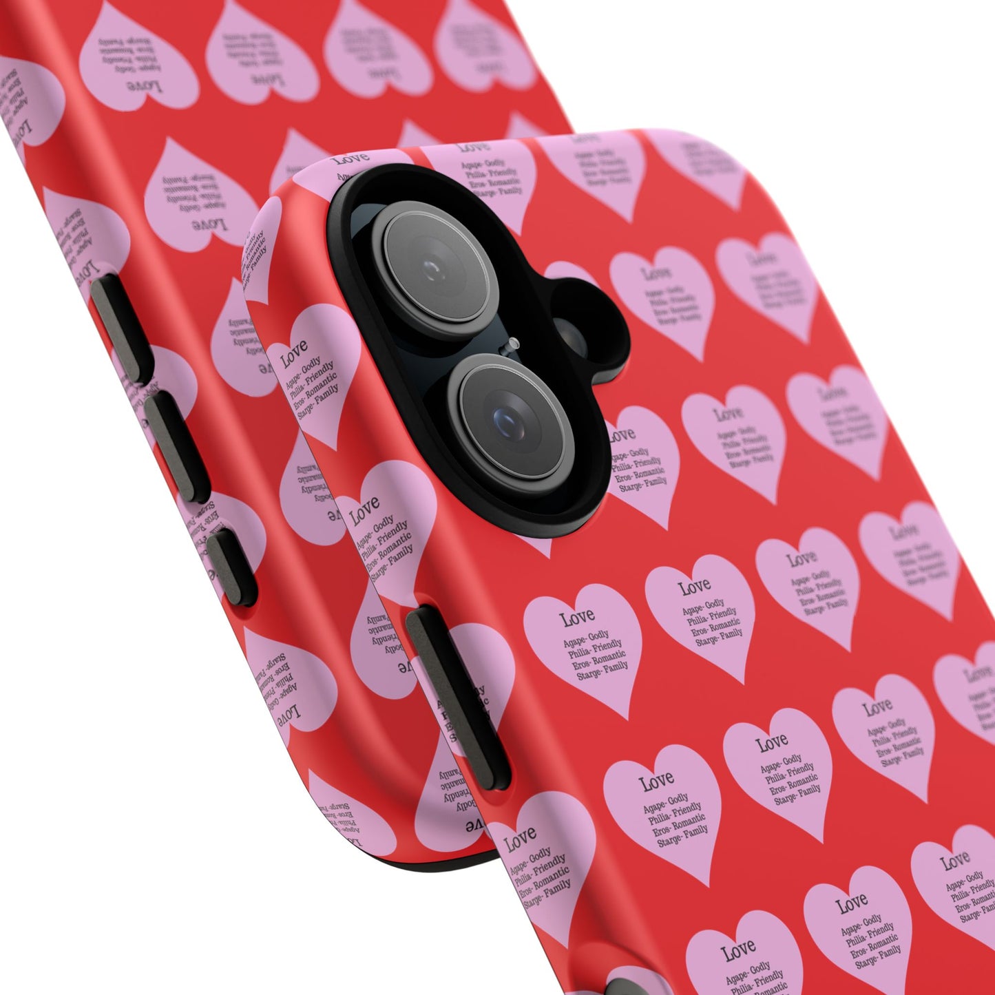 Hearts-A-Flutter Phone Case (iPhone, Google Pixel)(Red)