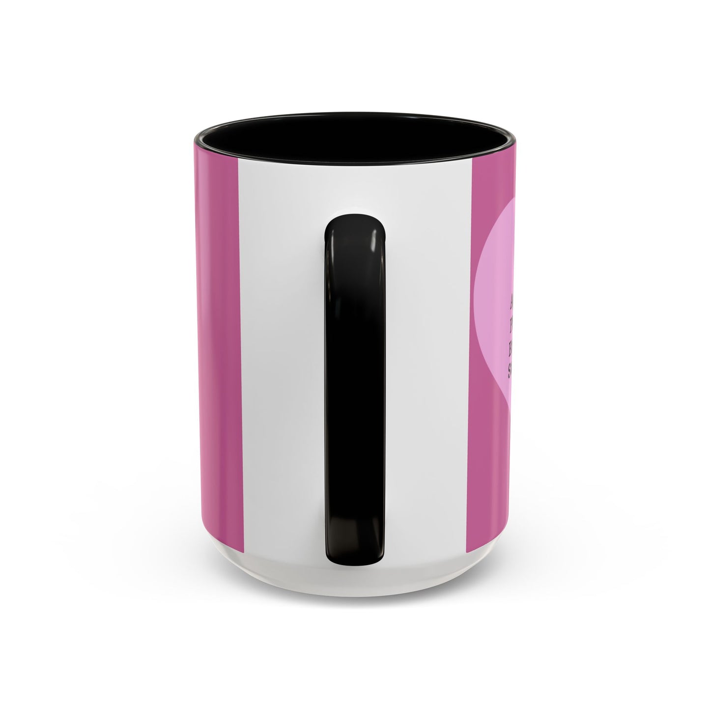 Charming Heart Accent Coffee Mug (Light pink)