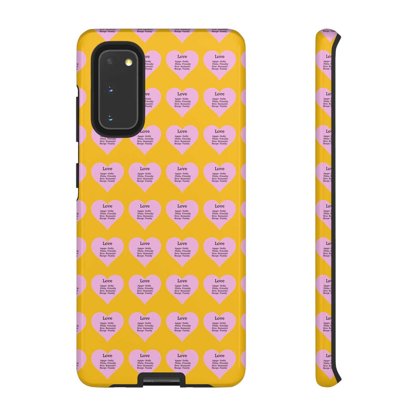 Hearts-A-Flutter Phone Case (Samsung)(Yellow)