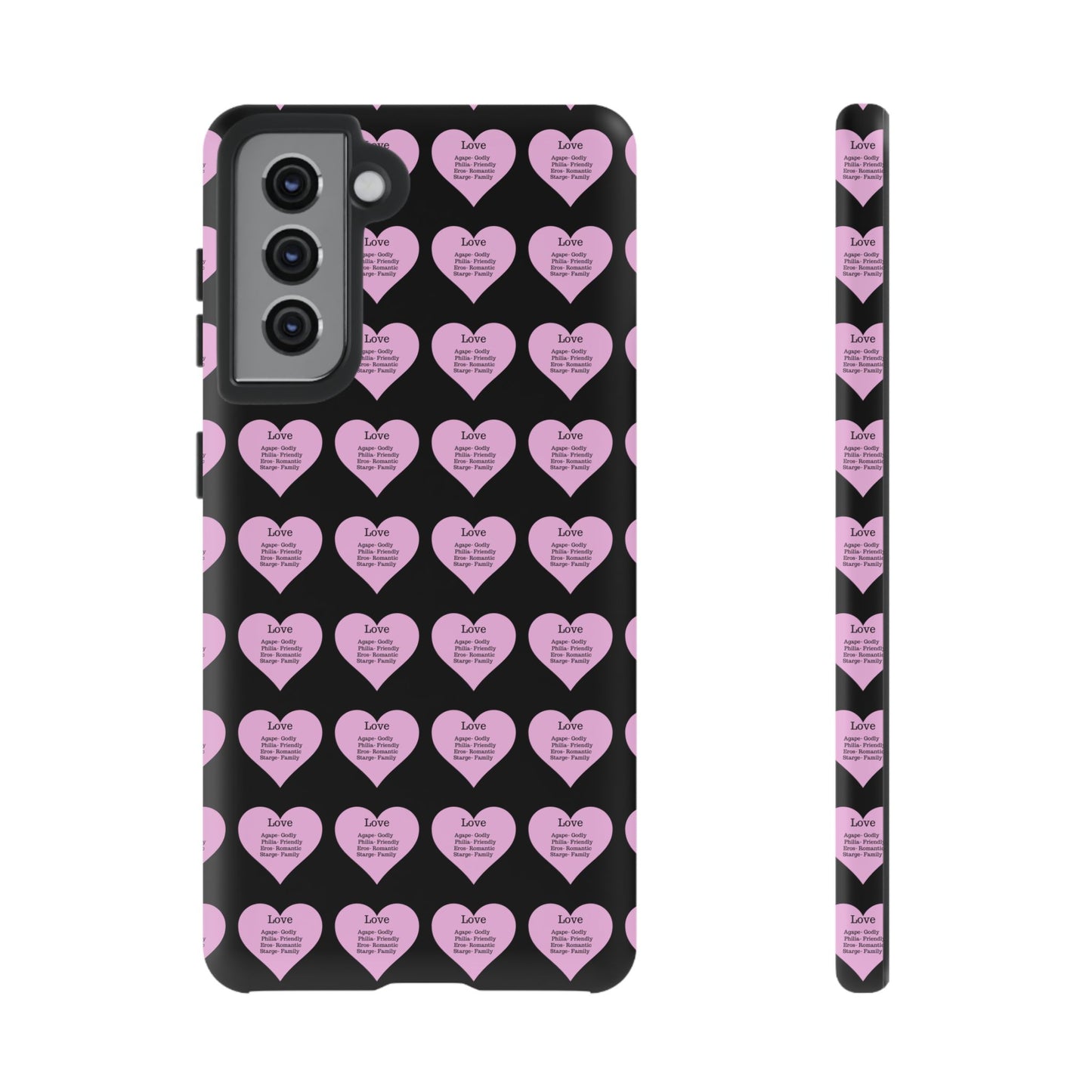 Hearts-A-Flutter Phone Case (Samsung)(Black)