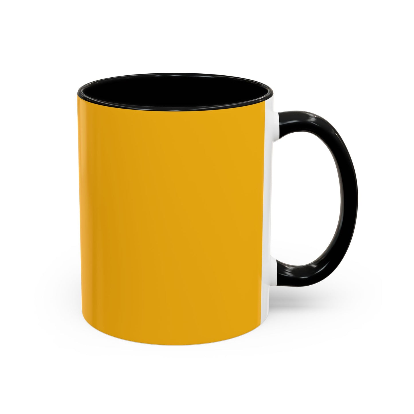 Charming Heart Accent Coffee Mug (Yellow)