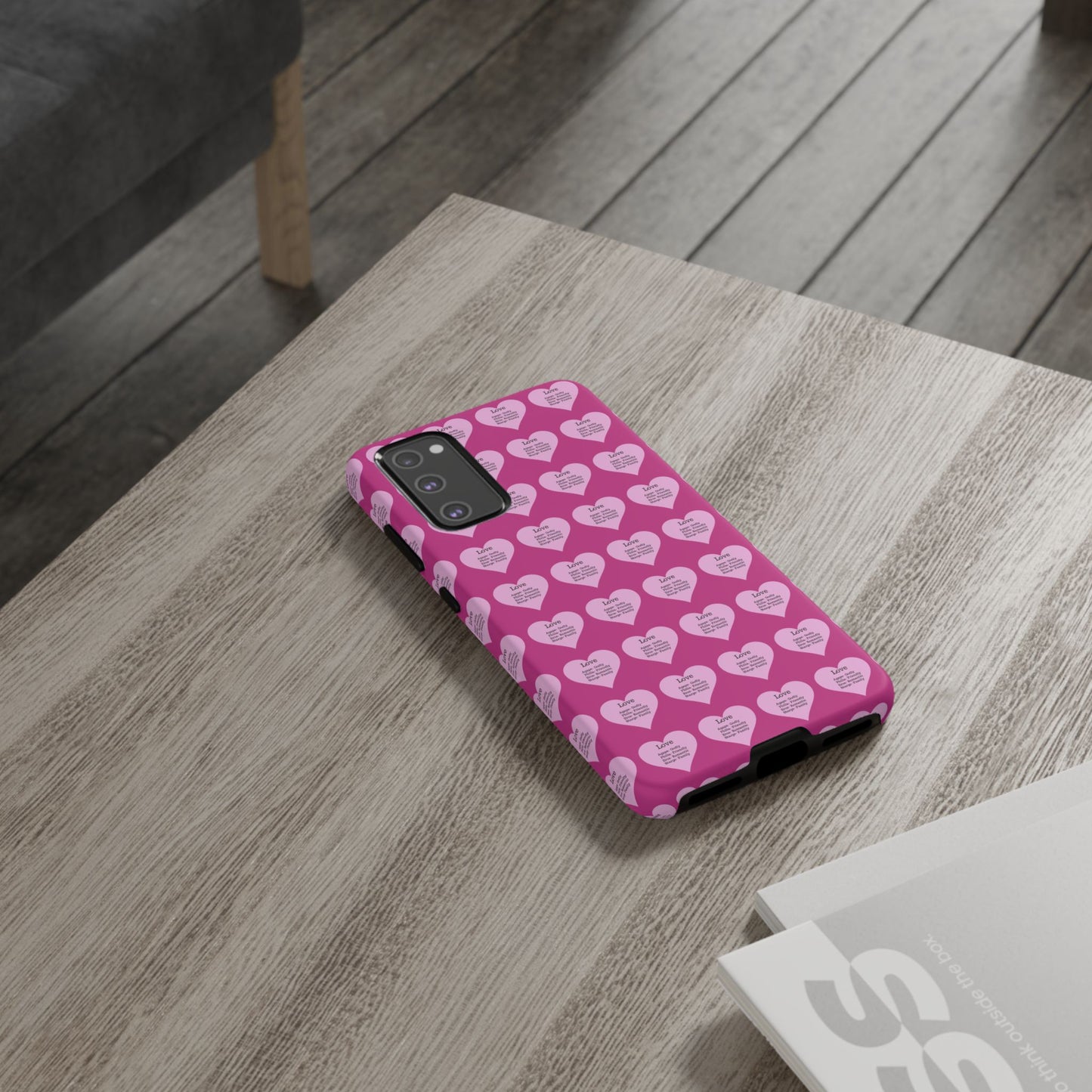 Hearts-A-Flutter Phone Case (Samsung)(Pink)