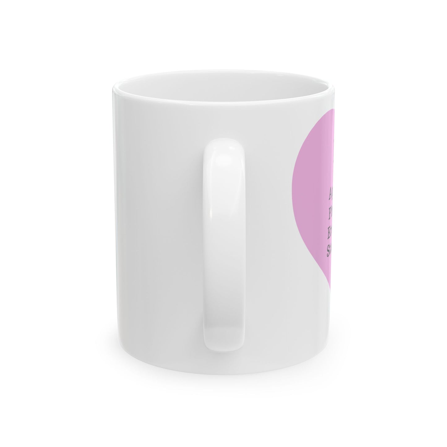 Charming Heart Ceramic Coffee Mug (White)