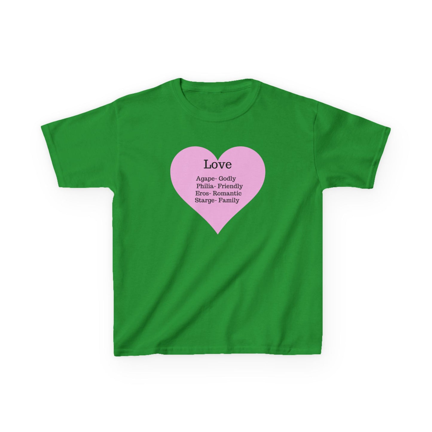 The Meaning of Love Kids T-Shirt | Heart Graphic Tee