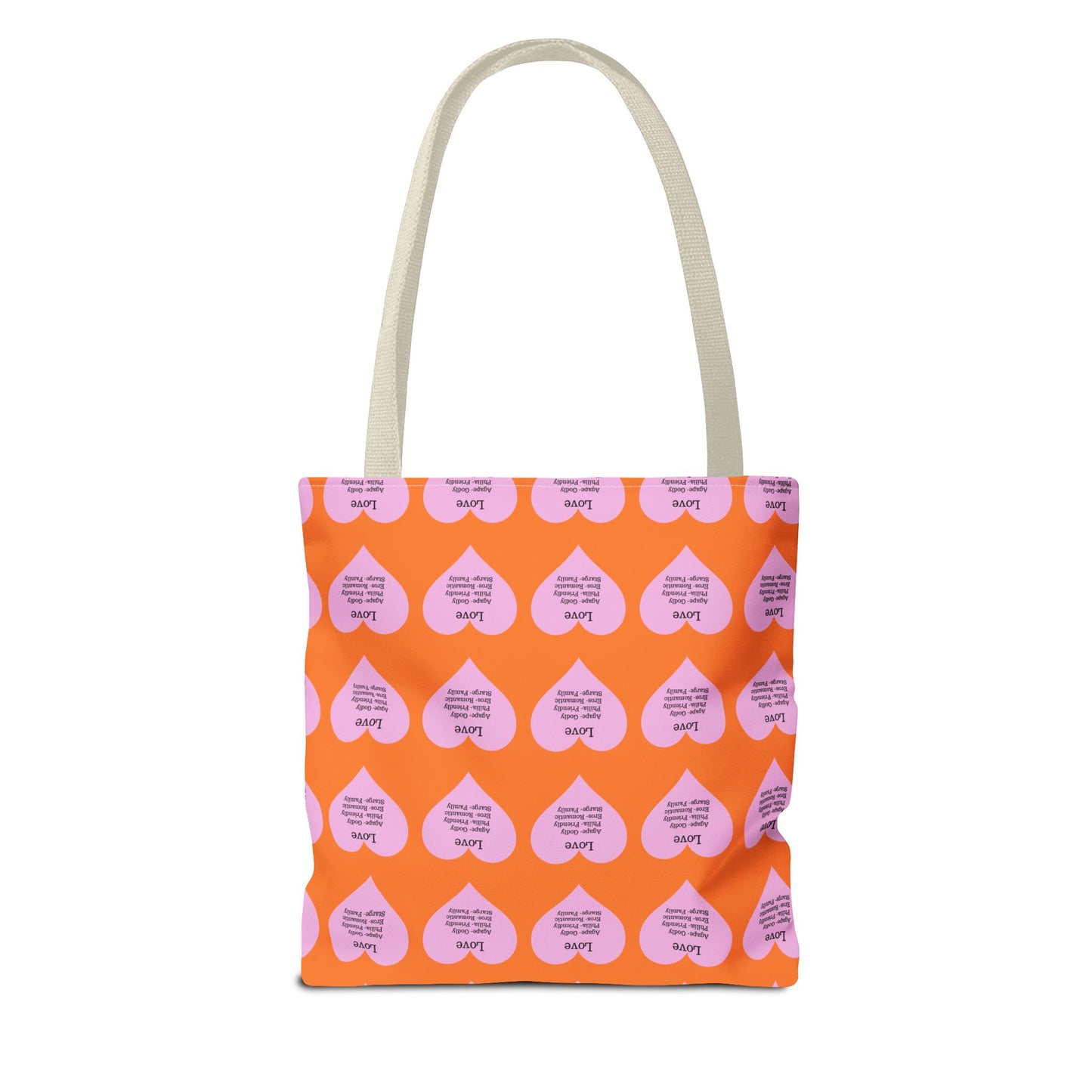 Pink Hearts Tote Bag (Crusta)