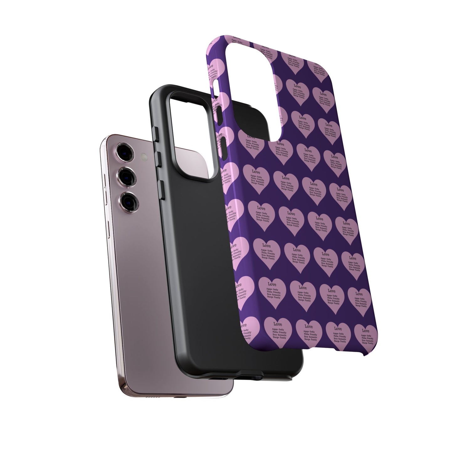 Hearts-A-Flutter Phone Case (Samsung)(Purple)