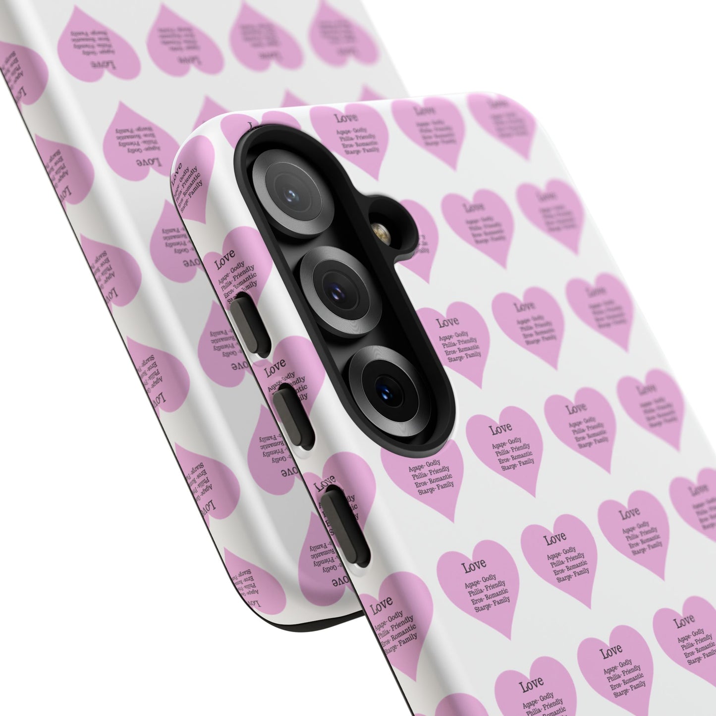 Hearts-A-Flutter Phone Case (Samsung)(White)