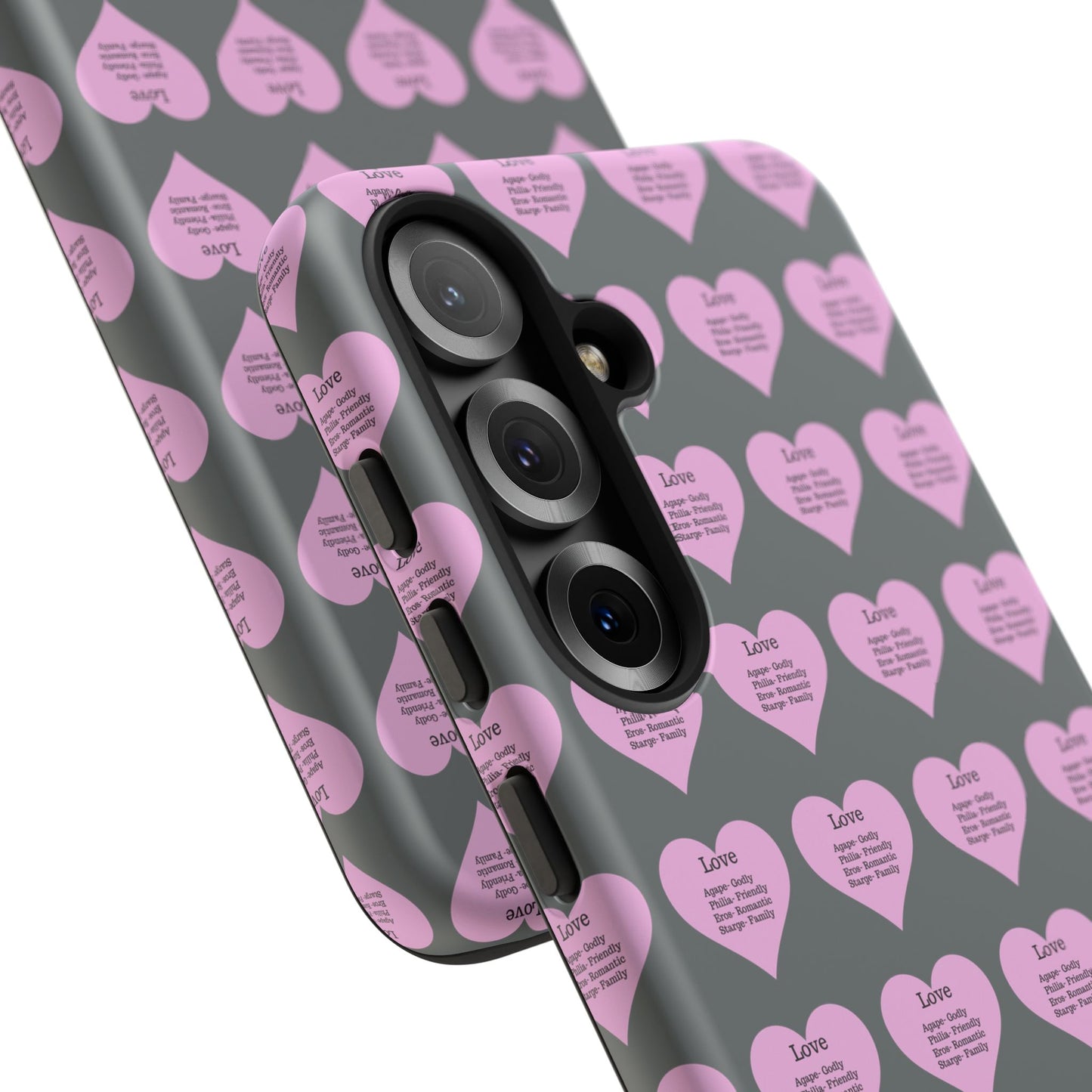 Hearts-A-Flutter Phone Case (Samsung)(Dark grey)