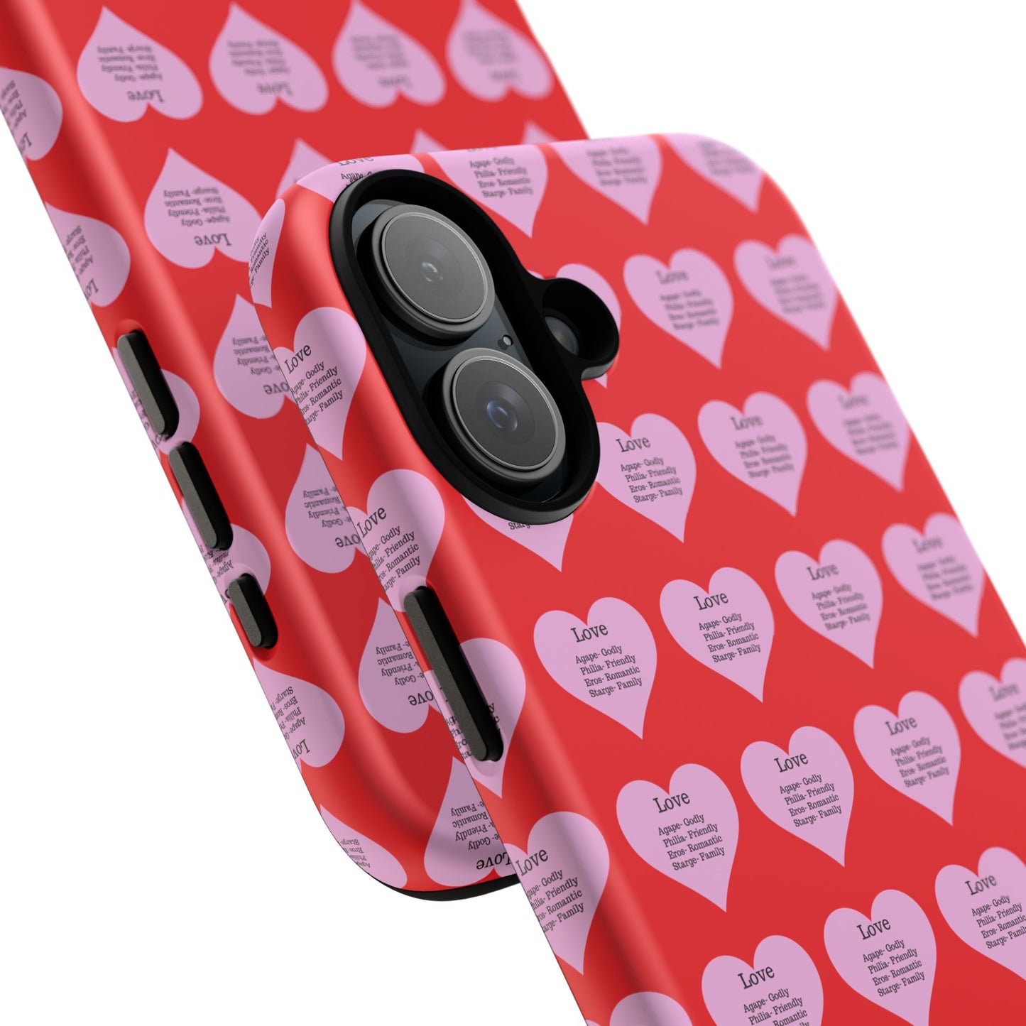 Hearts-A-Flutter Phone Case (iPhone, Google Pixel)(Red)