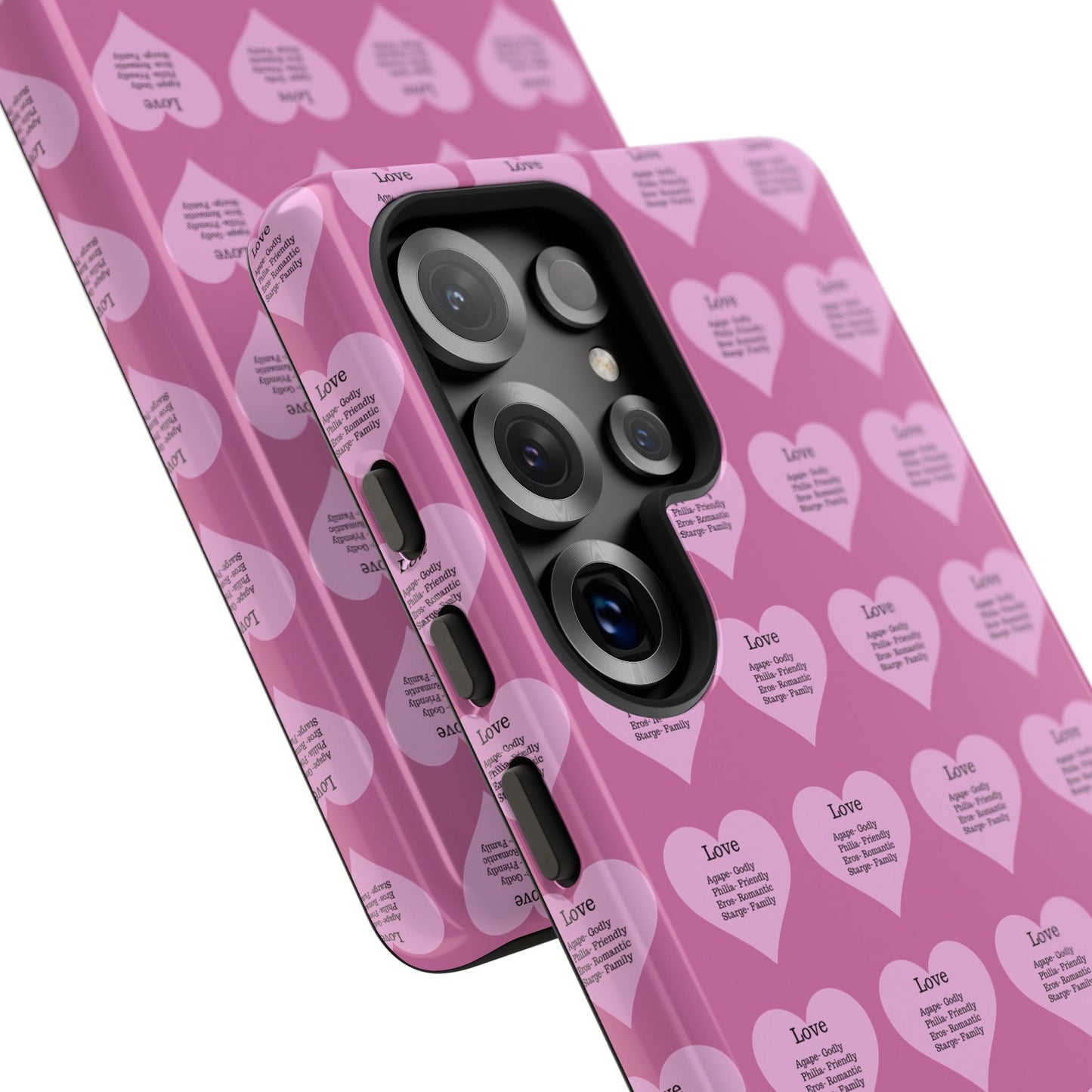 Hearts-A-Flutter Phone Case (Samsung)(Light pink)
