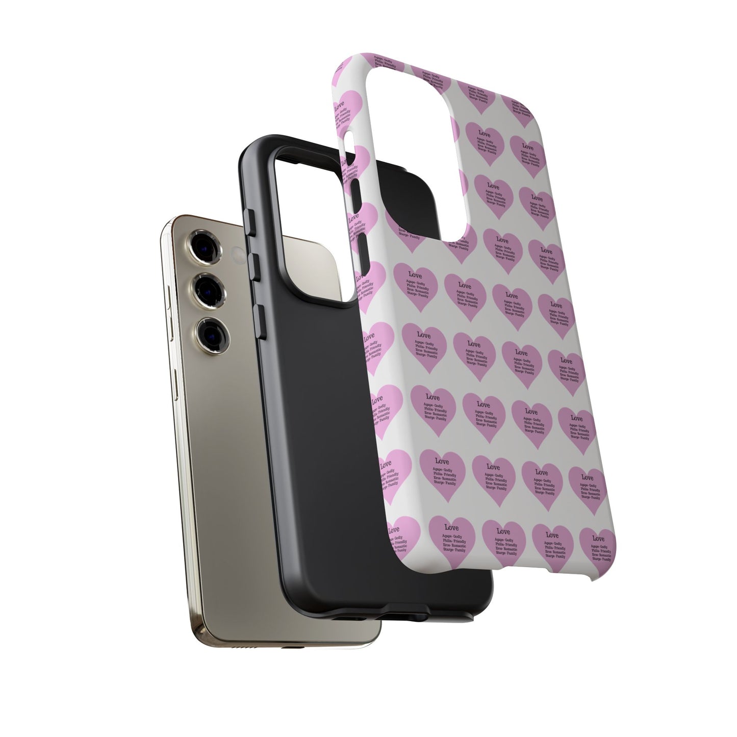 Hearts-A-Flutter Phone Case (Samsung)(White)