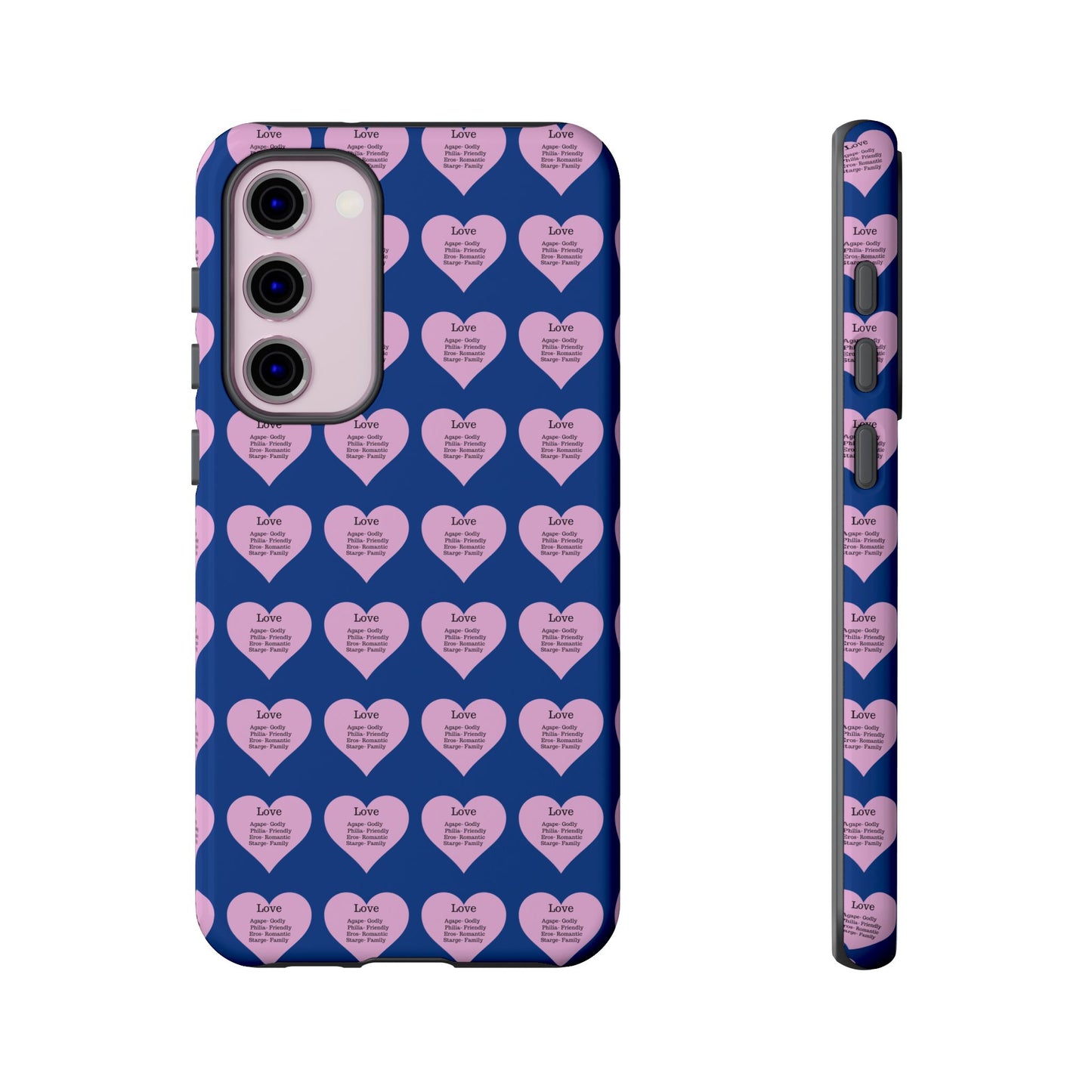 Hearts-A-Flutter Phone Case (Samsung)(Dark blue)