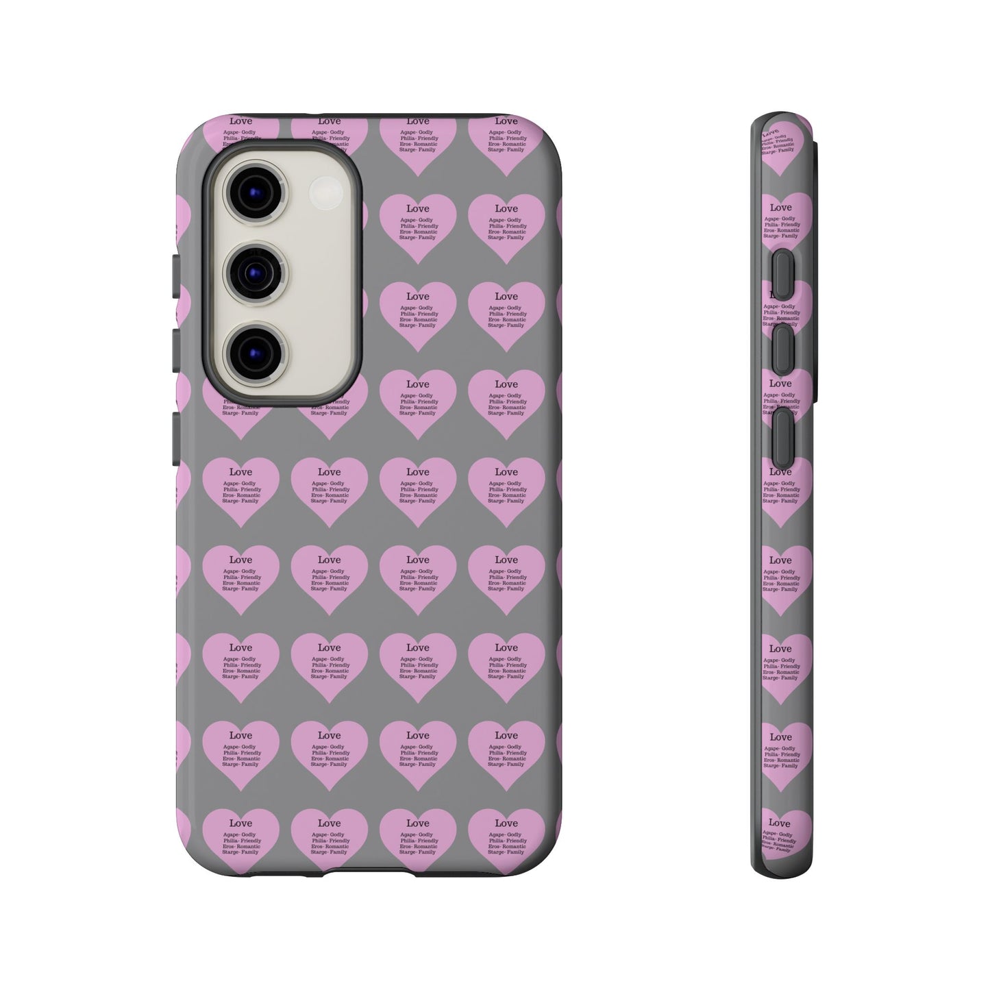 Hearts-A-Flutter Phone Case (Samsung)(Grey)