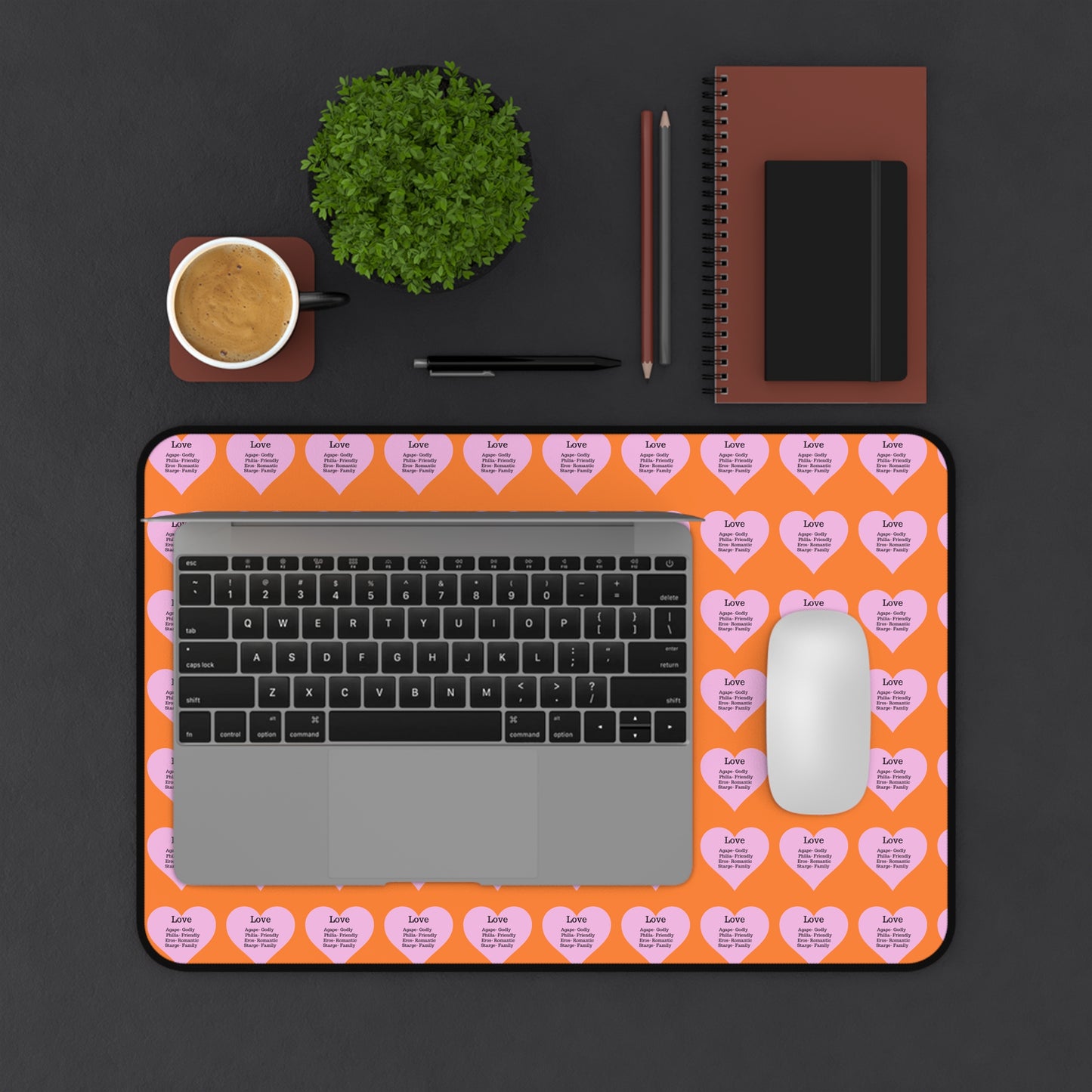 Love Hearts Desk Mat (Crusta)