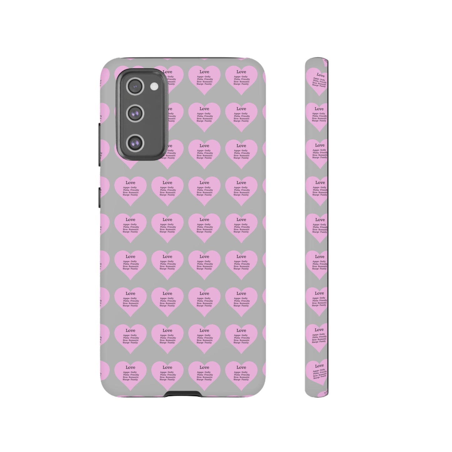 Hearts-A-Flutter Phone Case (Samsung)(Light grey)