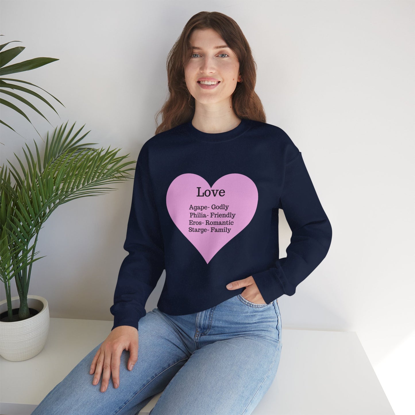 Types of Love Heart Unisex Sweatshirt