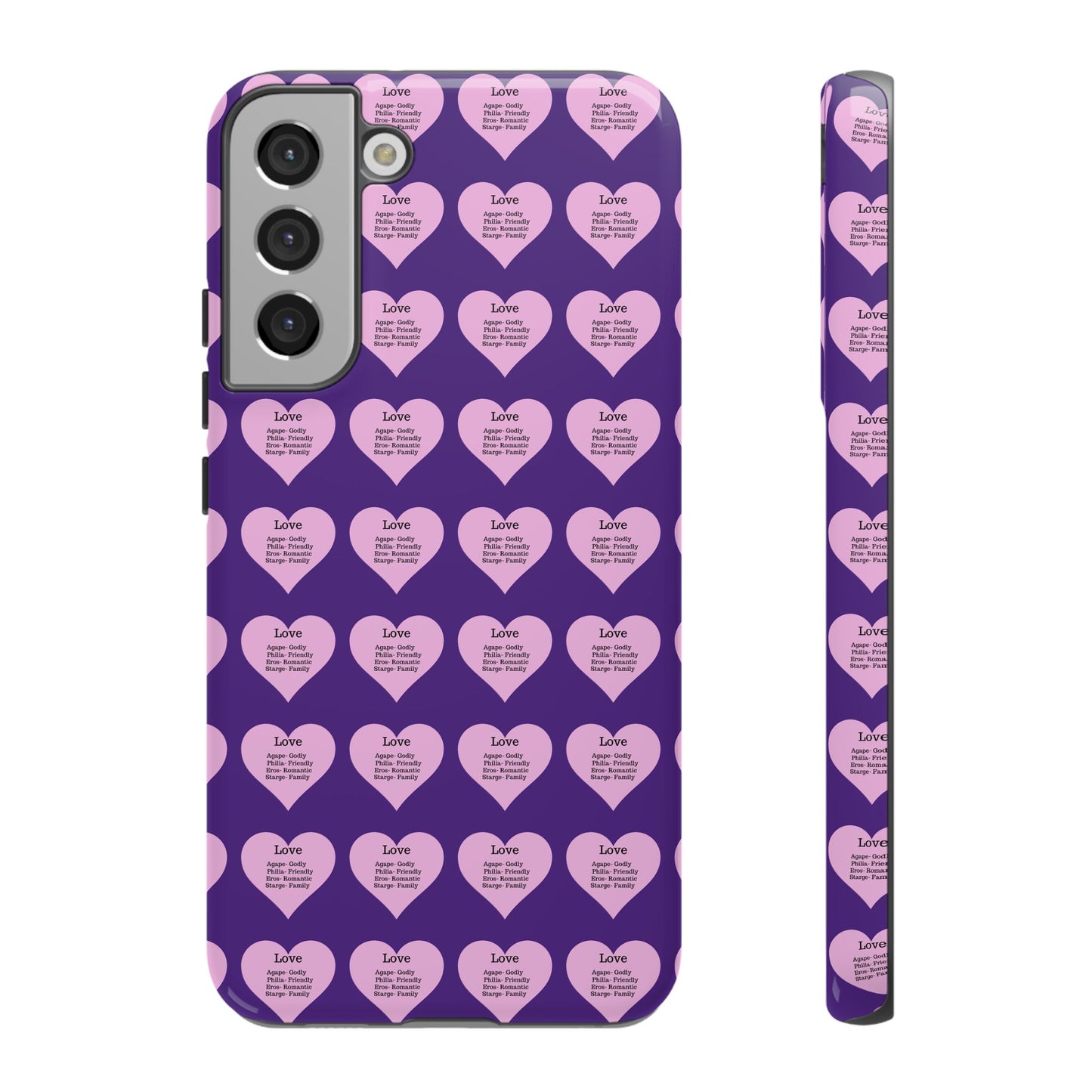Hearts-A-Flutter Phone Case (Samsung)(Purple)