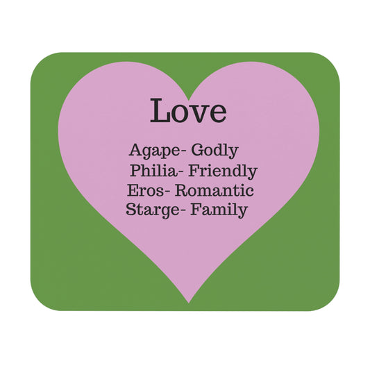 The Four Loves Mouse Pad (Green)