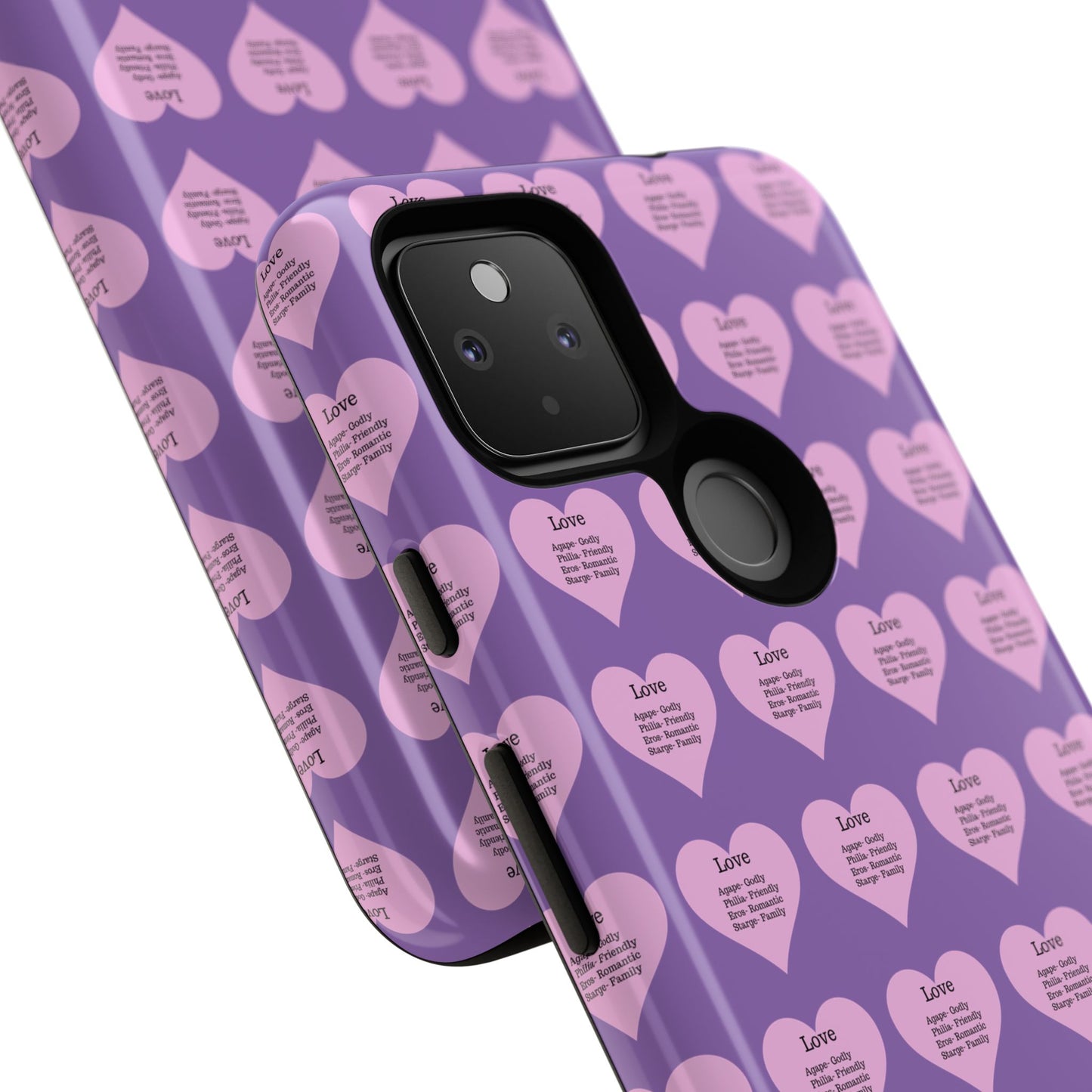 Hearts-A-Flutter Phone Case (iPhone, Google Pixel)(Light purple)