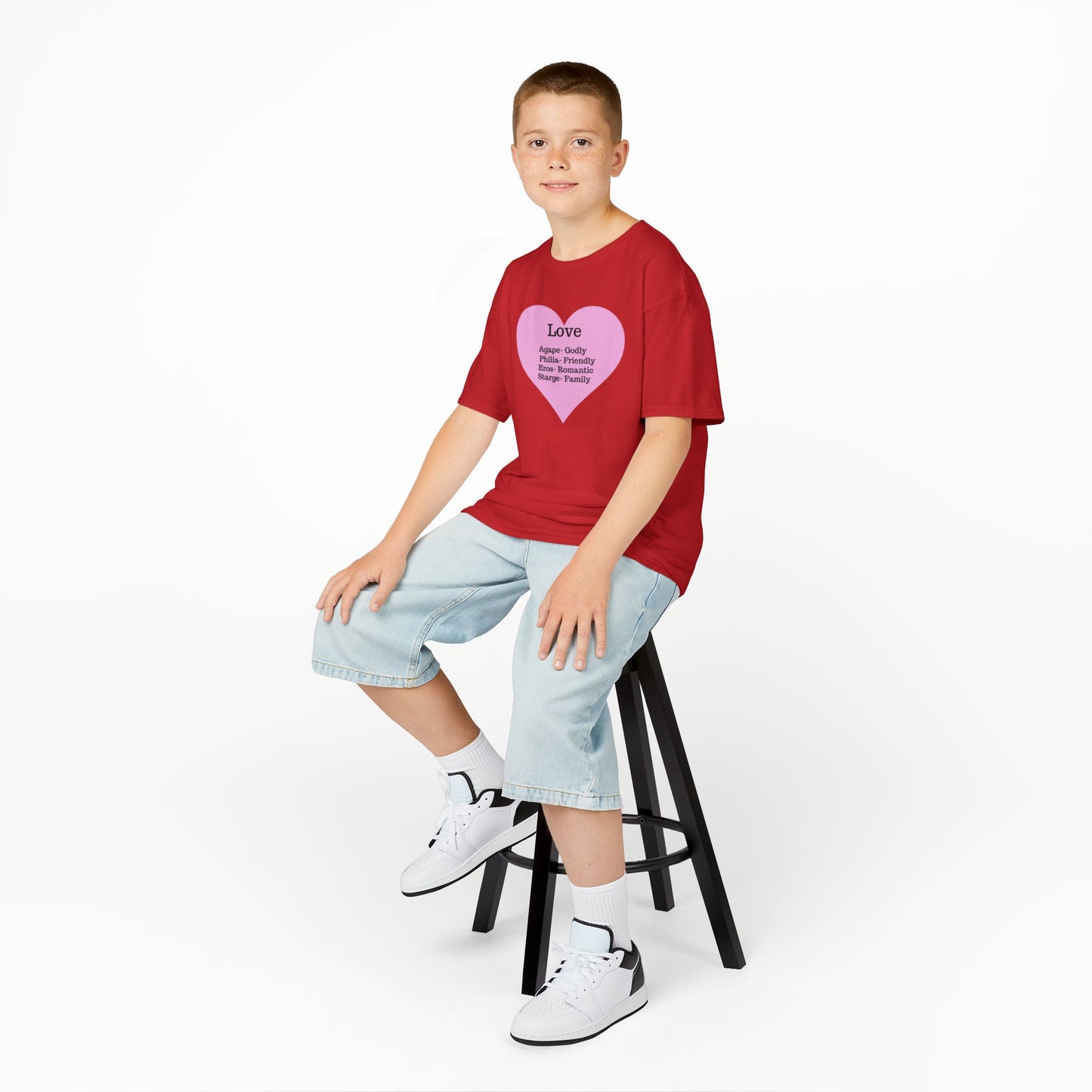 The Meaning of Love Kids T-Shirt | Heart Graphic Tee