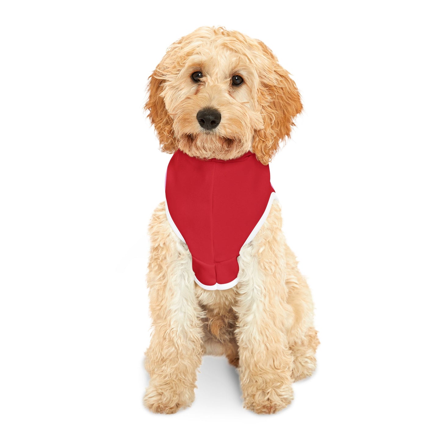 Charming Heart Pet Hoodie (Dark red)