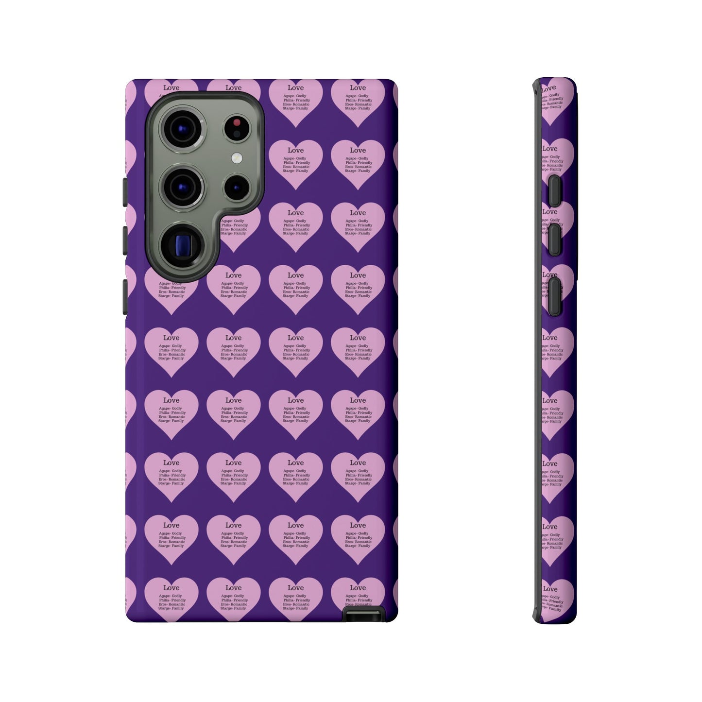 Hearts-A-Flutter Phone Case (Samsung)(Purple)