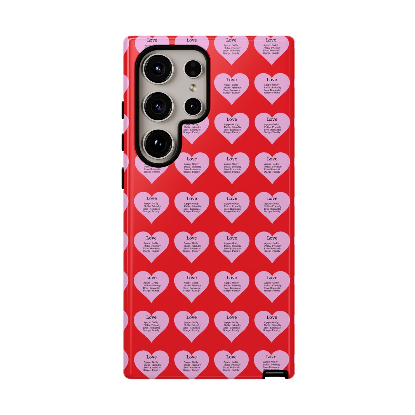 Hearts-A-Flutter Phone Case (Samsung)(Red)