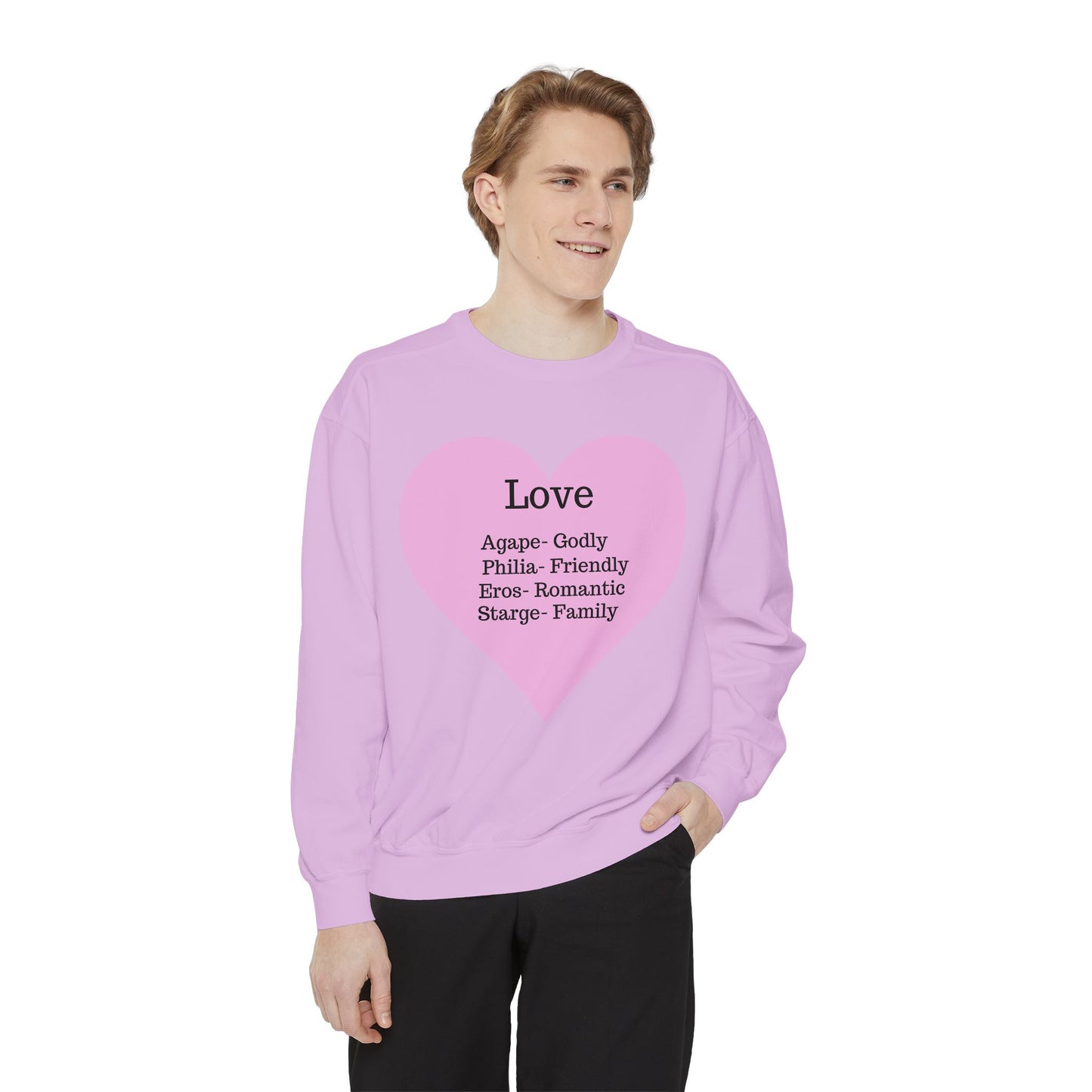 Garment-Dyed Love Sweatshirt | Ultra-Soft Comfort Colors® Unisex Pullover