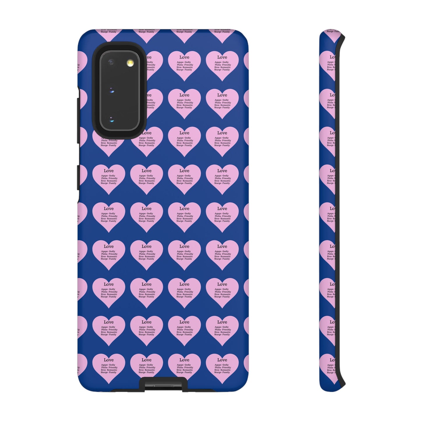 Hearts-A-Flutter Phone Case (Samsung)(Dark blue)