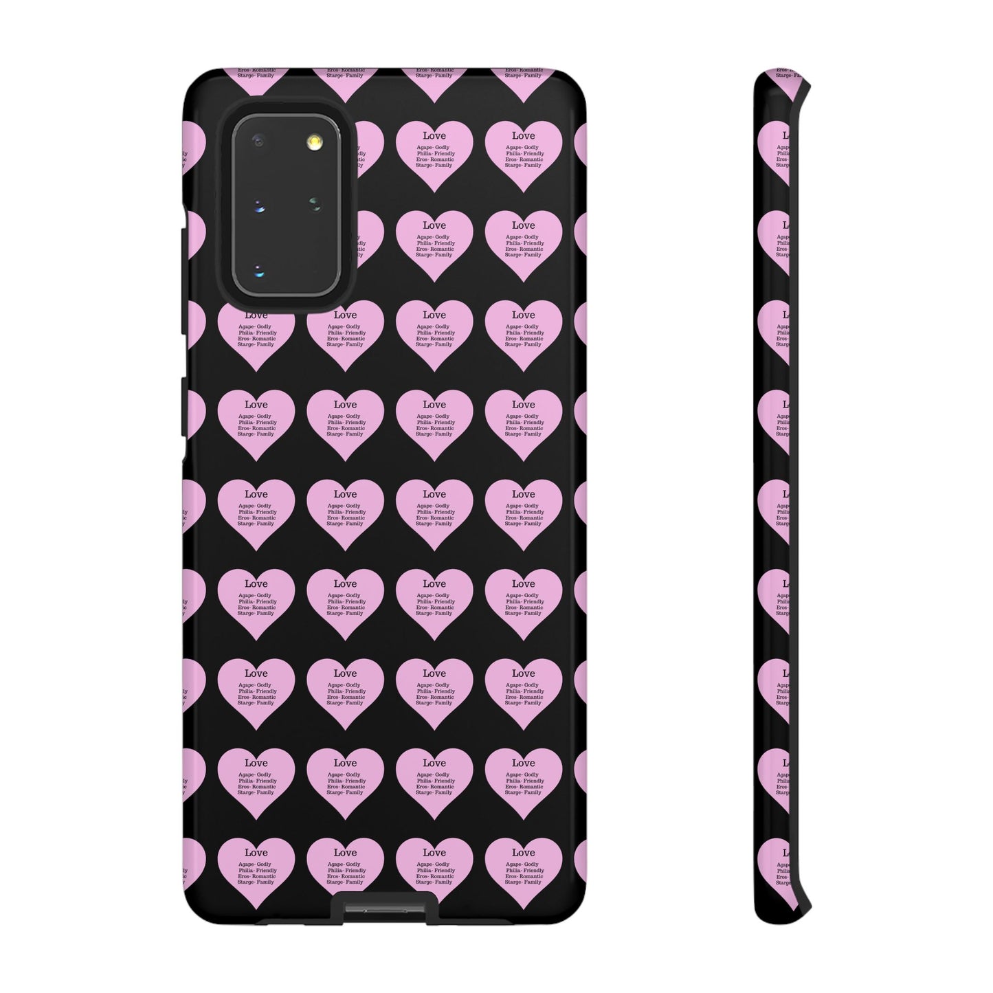 Hearts-A-Flutter Phone Case (Samsung)(Black)