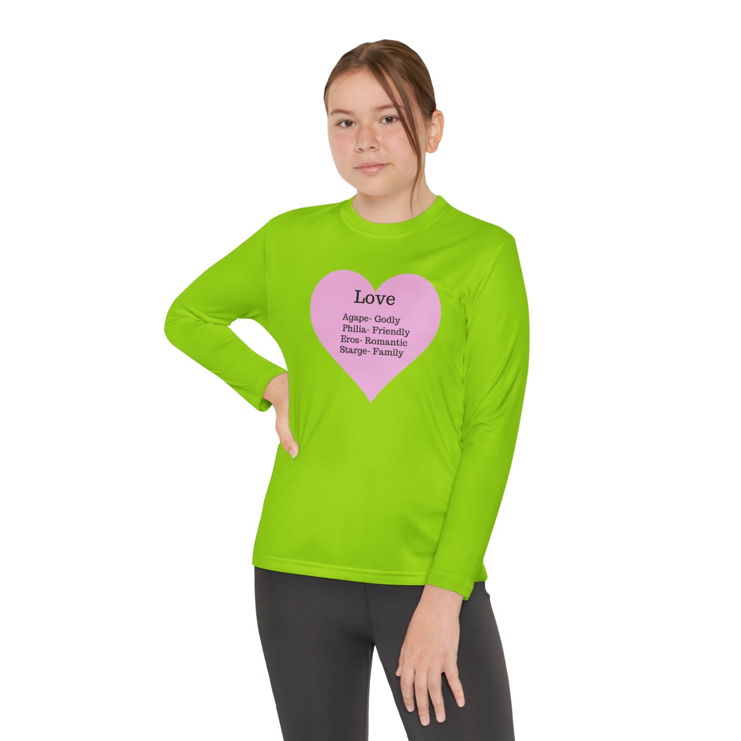 Kids 'Meaning of Love' Long Sleeve Performance Tee