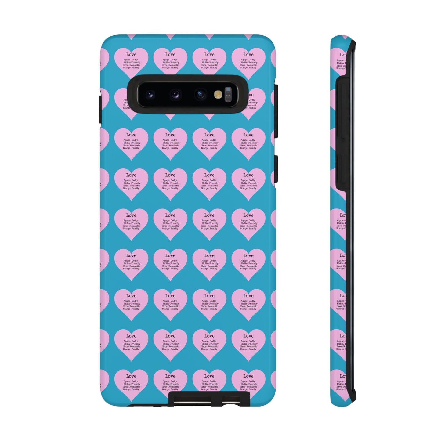 Hearts-A-Flutter Phone Case (Samsung)(Turquoise)